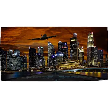 Osuška Sablio Ručník Letadlo nad mrakodrapy - 30x50 cm