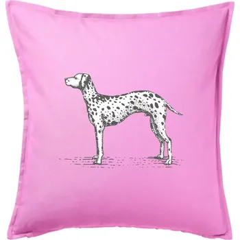 Polštář Vintage Dalmatin - Polštář 50x50 - 50x50 - Pouze potah ( Růžová )