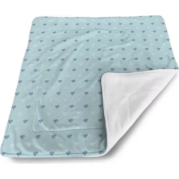 deka Sablio Deka pro miminko Srdce na modré - 90x120 cm