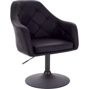 LuxuryForm DESIGN Kosmetické křeslo ANDORA na černém talíři - černé