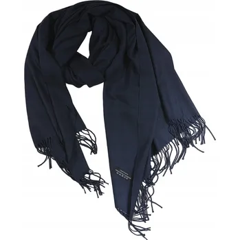 Šála Dámská kašmírová šála tmavě modrá 180 x 67 cm