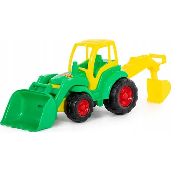 autíčko Traktor s lopatou a lžící Polesie Mistr 0513 zelený