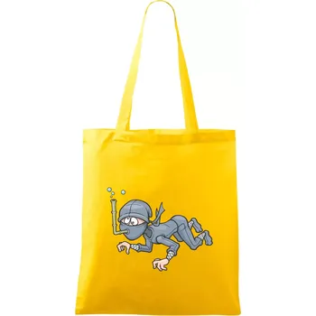 Potapěč bez vzduchu - Taška bavlněná - 42 x 38 cm ( Žlutá )