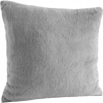 Povlak na dekorativní polštářek Dekorační povlak na polštář 45 x 45 cm chlupatý stříbrný