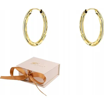 Náušnice Náušnice kruhy s diamantovým brusem, super lehké, 1,5 cm