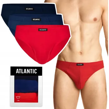 Slipy ATLANTIC 3SMP-133 Pánské slipy SPORT 3-BALENÍ - L