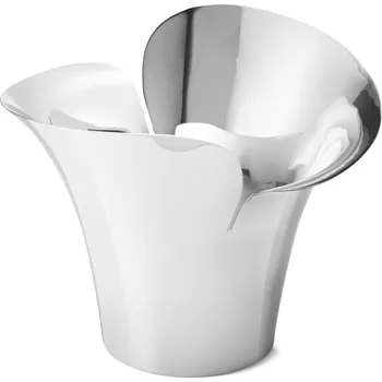 Váza Georg Jensen Nerezový obal na květináč Bloom Botanica 19 cm