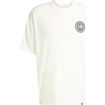 Pánské tričko Pánské Tričko s krátkým rukávem ADIDAS GFX TEE GLOB Q3 KC5855 – Bílá S