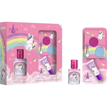 Unisex parfém Dětské parfémy Eau My Unicorn Dárková sada EDT 30 ml, lesk na rty a oční stíny