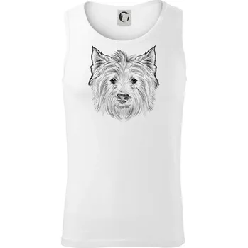 Teriér kresba - Tílko pánské Core - 2XL ( Bílá )