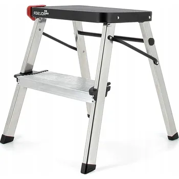 Schůdek Rolser domácí skládací schůdky Taburete, 2 Extra široké stupně, černé