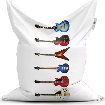 Sedací pytel Sablio Sedací vak Classic Kytary 2 - 150x100 cm