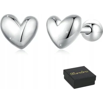 Náušnice Stříbrné náušnice RYZOST 925 Srdíčka STŘÍBRO Puzety Šroubovací Dámské