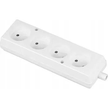 Elektrická zásuvka Elektrická Zásuvka přenosná podlahová Plast-Rol bílá