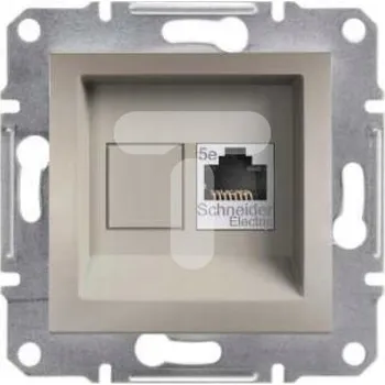 Elektrická zásuvka Internetová zásuvka nástěnná Schneider Electric hnědá