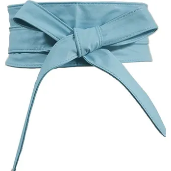 Opasek Dámský široký pásek z umělé kůže Světle modrý Lifestyle 20052109164232606BL