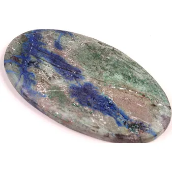 Sběratelství Kabošon Azurite č.7618 (53x28x6mm)