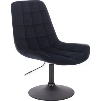 LuxuryForm DESIGN Židle PARIS VELUR na černém talíři - černá