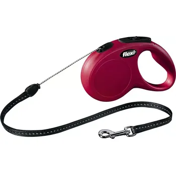 Vodítko pro psa Flexi Vodítko Flexi Classic S 5m (max 12kg) lanko červená