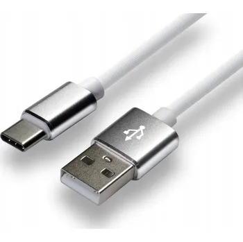 Datový kabel Kabel Everactive USB - USB typ C 1 m bílý