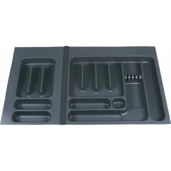 Příborník do zásuvky Kredenc Compactor černý 49 x 70 x 5 cm