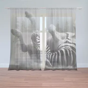 Záclona Sablio Záclony Válející se zebra: 2ks 150x250cm
