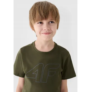 Chlapecké tričko CHLAPECKÉ TRIČKO 4F DĚTSKÉ TRIČKO S S POTISKEM, BAVLNA, PRO KAŽDODENNÍ NOŠENÍ, VELIKOST 128