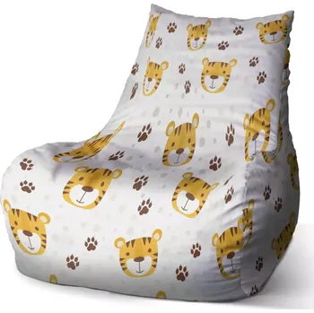 Sedací pytel Sablio Sedací vak Bean Tygřík - 60 x 70 x 70 cm