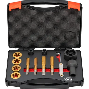 Nářadí pro automobil Vigor V7181 Sada závitořezů pro šrouby kol a matice 12 ks