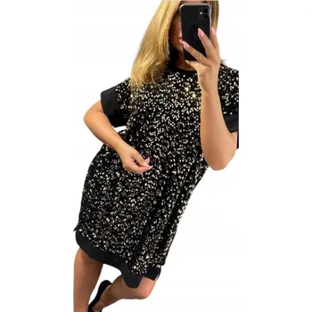 Dámské šaty Genesy koktejlové šaty glamour midi velikost 44