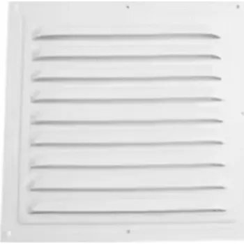 Domácí ventilátor Kovová ventilační mřížka 200x200 mm Hliníkový kryt ventilátoru se sítí proti hmyzu Větrací otvor pro stěny a stropy Interiérové i venkovní použití