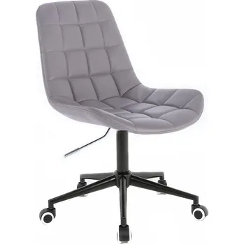 LuxuryForm DESIGN Kosmetická židle PARIS na černé podstavě s kolečky - šedá