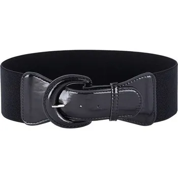 Opasek Dámský strečový široký lesklý pásek Garza Černý Lifestyle F3214771s3