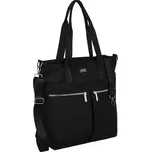 Peterson Černá shopper kabelka s vnějšími kapsami a odnímatelným popruhem CTY-05 Velikost: ONE SIZE