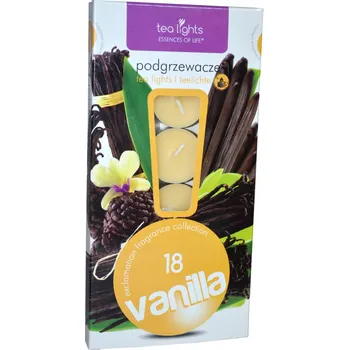 Svíčka Parafínová čajová svíčka Vanilla Admit 18 ks
