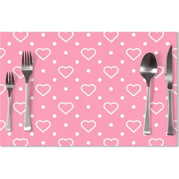 prostírání Sablio Prostírání Srdce a tečky: 40x30cm