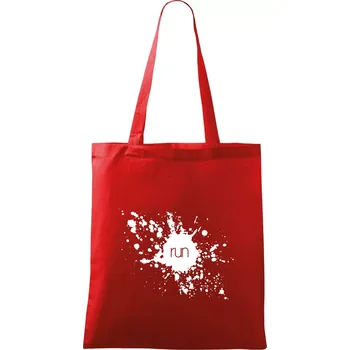 Nákupní taška Splash run - Taška bavlněná - 42 x 38 cm ( Červená )