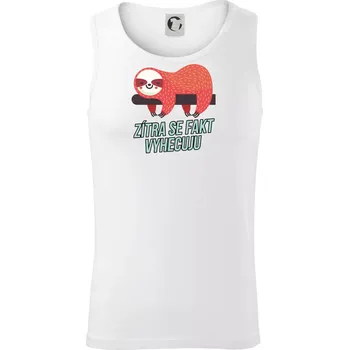 Zítra se fakt vyhecuju - Tílko pánské Core - L ( Bílá )