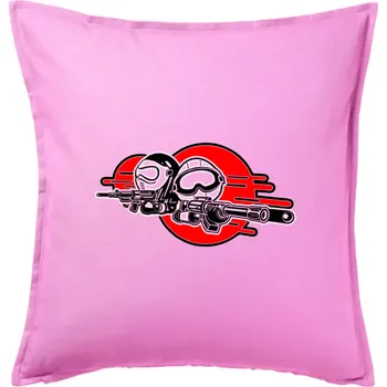 Polštář Airsoft 2 hráči - Polštář 50x50 - 50x50 - Pouze potah ( Růžová )