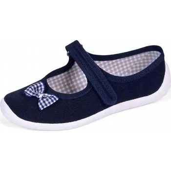 Dívčí bačkory Papuče s vložkou, tmavě modré, Nazo, velikost 27