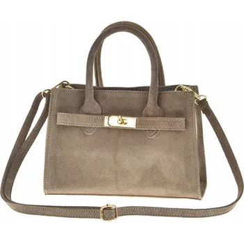 Kabelka Laura Biaggi kabelka z pravé kůže béžová