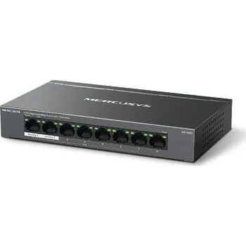 Počítač Switch TP-Link Mercusys MS108GP 1x GLAN, 7x GLAN s PoE+, 65W
