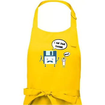 Kuchyňská zástěra I am your father USB - Dámská zástěra na vaření - Univerzální velikost ( Žlutá )