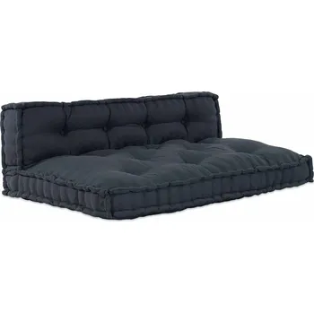 Polštář vidaXL Polštář na pohovku 2 pcs Antracit textil