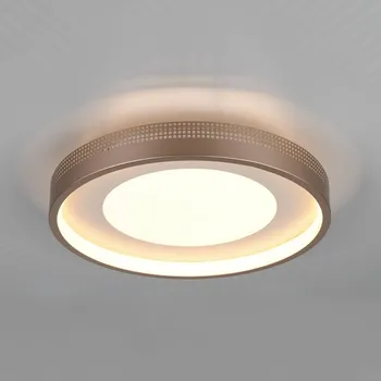 Trio Lighting LED stropní svítidlo Solea, hnědé, Ø 40 cm, plast hnědý LED 36 W celkem - Doprava zdarma