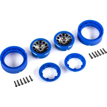 RC náhradní díl Traxxas disk 1.0" Method 105 beadlock černo-modrý (2) - TRA9781-BLKBL