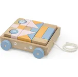 PolarB 44096 dřevěný vozík s kostkami