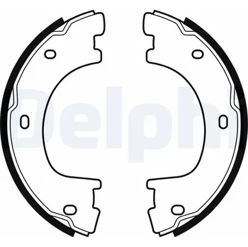 Lanko parkovací brzdy Sada brzdových čelistí parkovací brzdy DELPHI LS2054