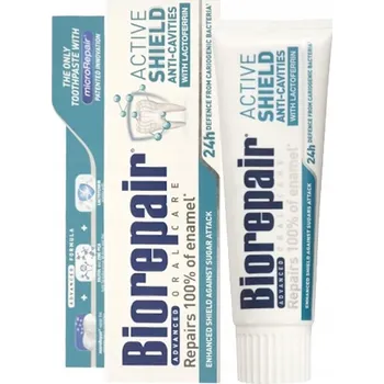 zubní pasta BIOREPAIR Active Shield zubní pasta aktivní ochrana s mátovou příchutí 75 ml