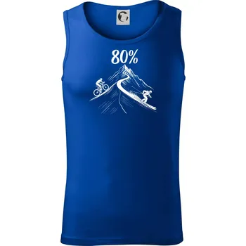 Narozeniny cyklista a lyžař 80 - Tílko pánské Core - S ( Královská modrá )